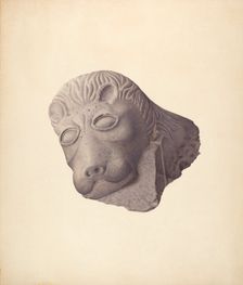 Lion's Head (one of pair), c. 1940. Creator: Edward DiGennero