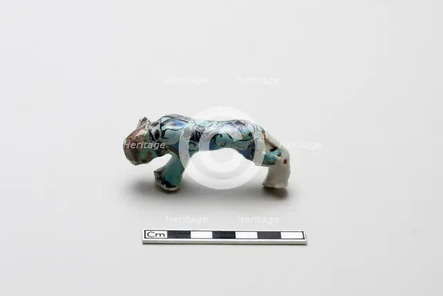 Lion shaped handle, Saljuq period, early 13th century. Creator: Unknown.