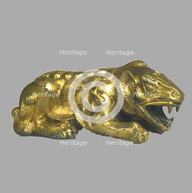 Lion Statuette, 9th century BC. Artist: Scythian Art  