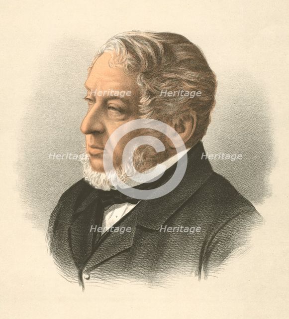 Lionel Nathan de Rothschild, Baron Rothschild, c1880. Artist: Anon