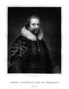 Lionel Cranfield, 1st Earl of Middlesex, (1824).Artist: G Parker