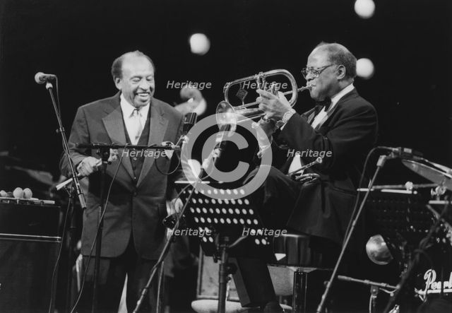 Lionel Hampton and Clark Terry, Lionel Hampton's Golden Men of Jazz, North Sea Jazz Festival, 1994. Creator: Brian Foskett.