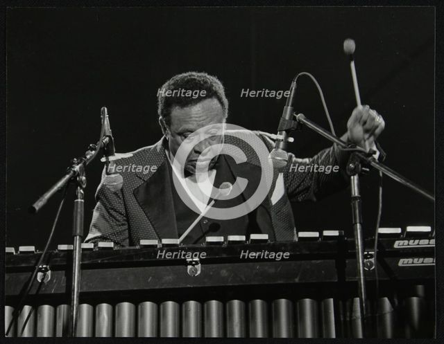 Lionel Hampton on the vibraphone, Knebworth, Hertfordshire, July 1982. Creator: Denis Williams.