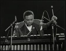 Lionel Hampton on the vibraphone, Knebworth, Hertfordshire, July 1982. Creator: Denis Williams