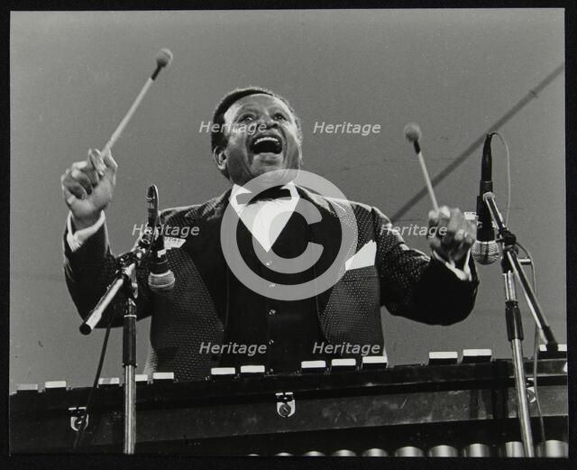 Lionel Hampton on the vibraphone, Knebworth, Hertfordshire, July 1982. Artist: Denis Williams
