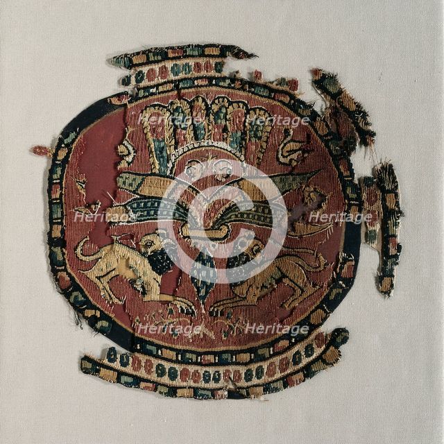Lions from a Tunic, c. 800's. Creator: Unknown.