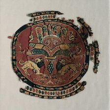 Lions from a Tunic, c. 800's. Creator: Unknown