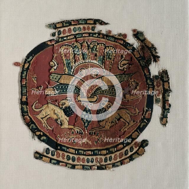 Lions from a Tunic, c. 800's. Creator: Unknown.