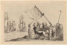 Lions Protecting the Garden of the United Provinces, 1634. Creator: Willem Basse