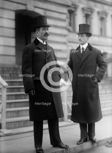 Lioubomir Michailovitch, E.E. And M.P. from Serbia, left, 1917. Creator: Harris & Ewing.
