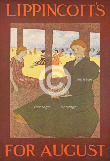 Lippincott's for August, 1897. Creator: Gould, Joseph J., Jr. (1880-1935).