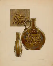 Liquor Bottle, 1937. Creator: Charles Caseau