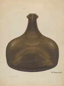 Liquor Bottle, c. 1936. Creator: Nicholas Amantea