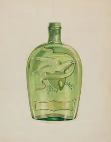 Liquor Flask, 1935/1942. Creator: Charles Caseau