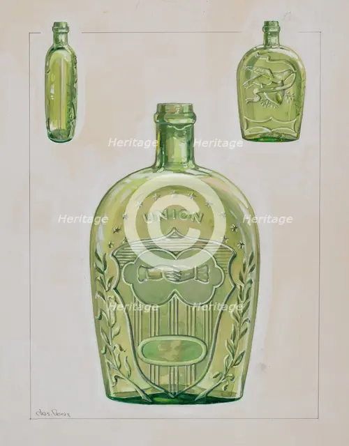 Liquor Flask, c. 1936. Creator: Charles Caseau.