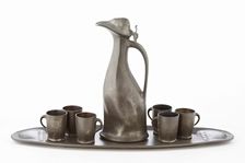 Liquor Service with Auk decanter, c1890-1910. Creator: JP Kayser Sohn