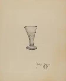 Liqueur Glass, c. 1936. Creator: Michael Trekur