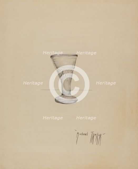 Liqueur Glass, c. 1936. Creator: Michael Trekur.