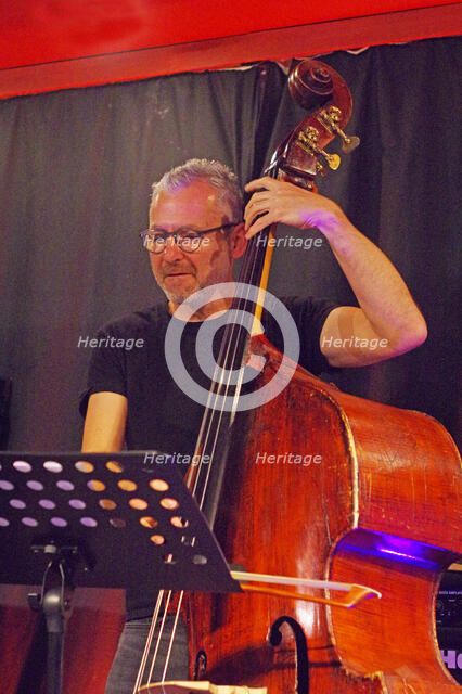 Liran Conran, Guido Spannocchi Quartet, Verdict Jazz Club, Brighton, East Sussex, Sept 2023. Creator: Brian O'Connor.