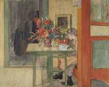 Lisbeth Reading. Creator: Carl Larsson