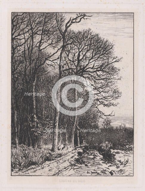 Lisière du Bois, 1846. Creator: Charles Emile Jacque.