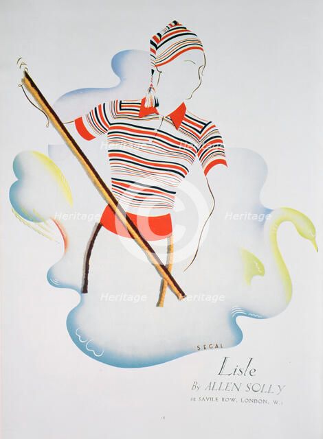 Lisle by Allen Solly, fashion advert, 1937. Artist: Unknown