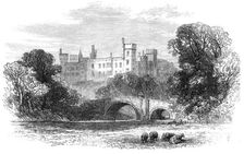 Lismore Castle, Ireland, visited by Prince Arthur, 1869. Creator: Unknown