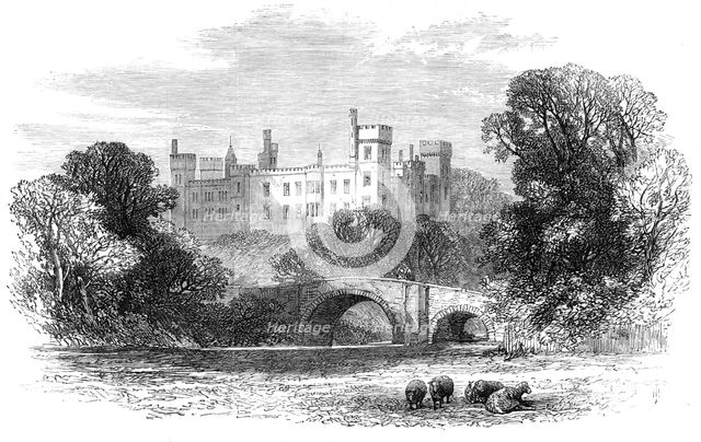 Lismore Castle, Ireland, visited by Prince Arthur, 1869. Creator: Unknown.