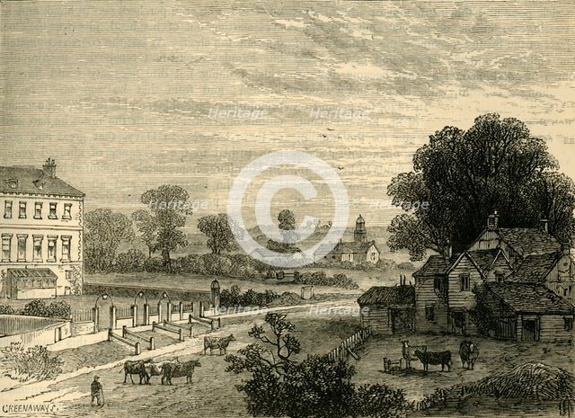 'Lisson Green in the Eighteenth Century', c1876. Creator: Unknown.