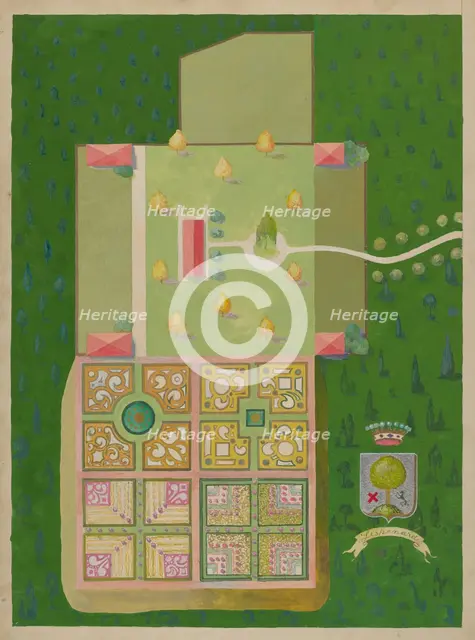 Lispenard's Estate and Gardens, c. 1936. Creator: George Stonehill.