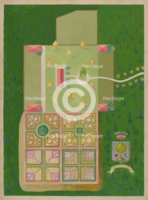 Lispenard's Estate and Gardens, c. 1936. Creator: George Stonehill.