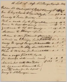 List of enslaved persons hired out by AB Rouzee for the year 1812, 1812. Creator: Unknown