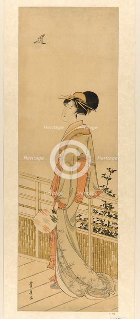 Listening to the cuckoo's cry, n.d. Creator: Utagawa Toyohiro.