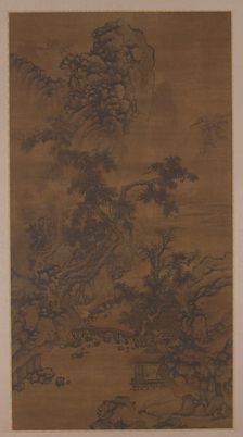 Listening to the Pines in a Riverside Pavilion, 16th century. Creator: Unknown