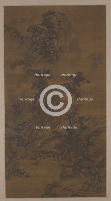 Listening to the Pines in a Riverside Pavilion, 16th century. Creator: Unknown.