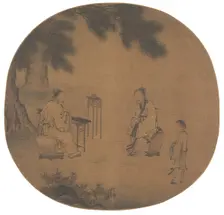 Listening to the Qin (Zither), 1150 - after 1225. Creator: Liu Songnian (Chinese, c. 1150-after 1225)
