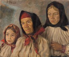 Listening to the Sermon, 1939. Creator: Stefan Polkorab