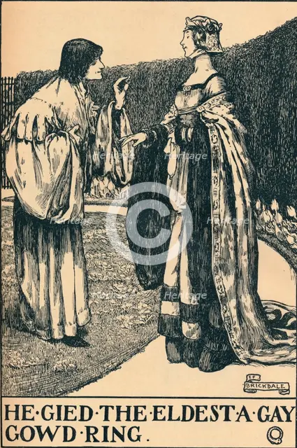 'llustration to The Twa Sisters o' Binnorie, c1900. Artist: Eleanor Fortescue-Brickdale.