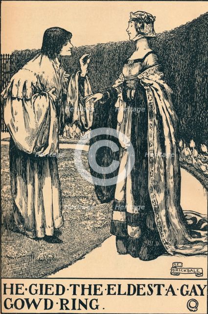 'llustration to The Twa Sisters o' Binnorie, c1900. Artist: Eleanor Fortescue-Brickdale.