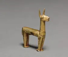 Llama Figurine, 1400-1532. Creator: Unknown