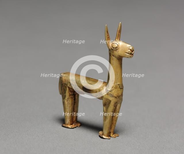 Llama Figurine, 1400-1532. Creator: Unknown.