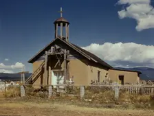 Llano de San Juan, New Mexico, Catholic Church, 1940. Creator: Russell Lee