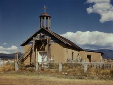 Llano de San Juan, New Mexico, Catholic Church, 1940. Creator: Russell Lee