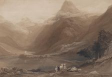 Llanberis Lake, North Wales, 1820-30. Creator: Samuel Jackson