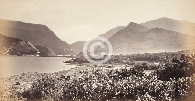 Llanberis Lakes, Snowdon & The Pass (527), Printed 1860 circa. Creator: Francis Bedford.