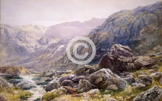 Llanberis Pass, 1875.  Artist: Thomas Collier