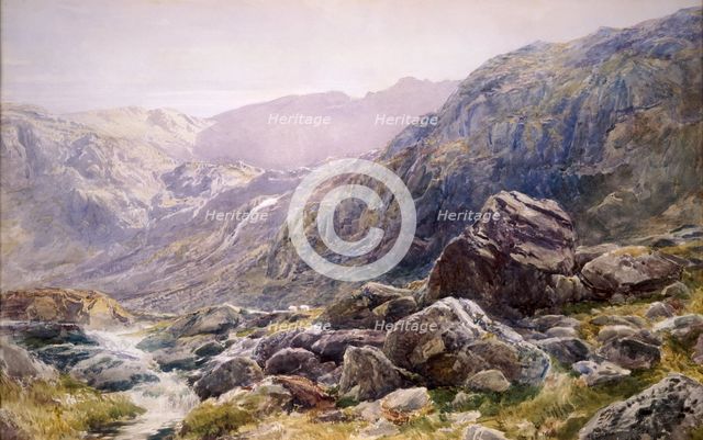 Llanberis Pass, 1875.  Artist: Thomas Collier