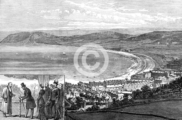 Llandudno new waterworks: Llandudno and Little Orme's Head, 1880. Creator: Unknown.