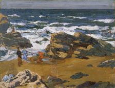 Llangranog, a fresh morning 1893-1934. Artist: Christopher Williams