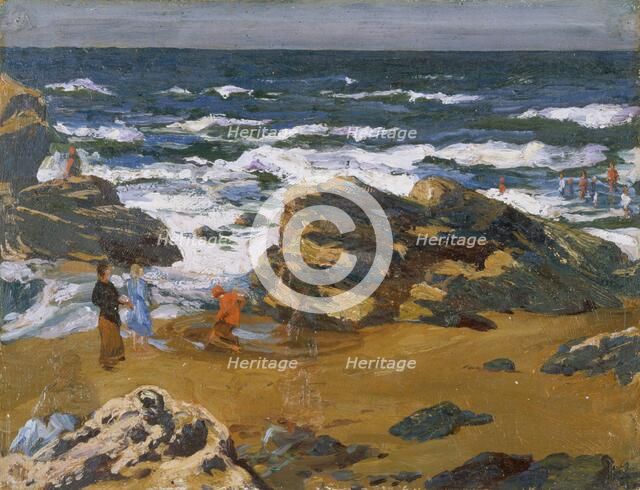 'Llangranog, a fresh morning', 1893-1934. Artist: Christopher Williams